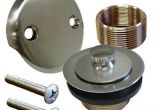 Soaking Bathtub Kit Brushed Nickel Bathtub Tub Drain assembly Bath area Shower