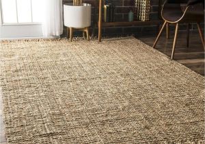 Soft Natural Fiber area Rugs Add some Rustic Charm to Your Room with This Hand Woven Jute Natural