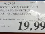 Solar Dock Lights Costco Manor House solar Led Marker Lights 4 Pack Costco Weekender