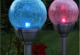 Solar Lights for Walkway 2018 wholesale Price Led Rgb Color Changing Crackle Glass Ball solar