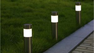 Solar Lights for Walkway 6pcs solar Light Stainless Steel Pathway Lawn Lamp Warm White solar