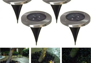 Solar Lights for Walkway Tamproad Pack Of 5 Led Underground Night Lights solar Powered Buried