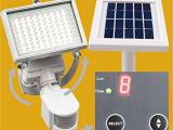 Solar Panel Flood Lights Microsolar Warm White 80 Led Waterproof Lithium Battery