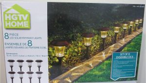 Solar Path Lights Reviews Hgtv solar Led Pathway Lights 8 Pack Amazon Com
