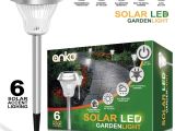 Solar Path Lights Reviews solar Power Led Garden Lightsset Of 6 Pack Anko 2color Switch