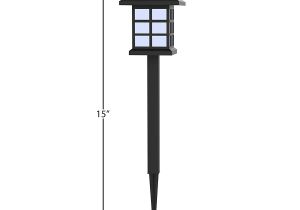 Solar Path Lights Reviews solar Powered Lights Set Of 6 Led Outdoor Stake Spotlight Fixture