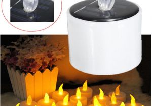 Solar Powered Tea Lights 6pcs High Quality Led Tea Light Candles Flashing Battery Operated