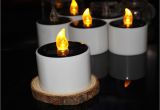 Solar Powered Tea Lights Led Flameless Candle solar Powered Led Candle Lamp Yellow Tea Light