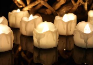 Solar Powered Tea Lights wholesale Warm White Flickering Flameless Candles with Timer