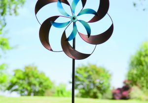 Spinning Garden Art Amazon Com Two tone Pinwheel Metal Garden Wind Spinner Patio Lawn