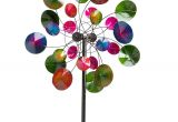 Spinning Garden Art Over 6 Feet Tall This Wind Spinner is Inspired by A Kaleidoscope