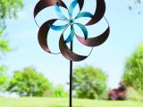 Spinning Metal Garden Art Amazon Com Two tone Pinwheel Metal Garden Wind Spinner Patio Lawn