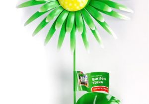 Spinning Metal Garden Art Green Flower Meta Found at Http Keywebco Myshopify Com Products