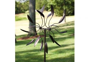 Spinning Sun Kinetic Garden Art 6 Ft Tall Bronze Finish Metal Wind Spinner Spinnin Fastfurnishings Com