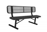 Sports Authority Weight Bench Portable 6 Ft Black Diamond Commercial Park Bench with Back Lc7761