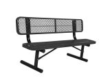 Sports Authority Weight Bench Portable 6 Ft Black Diamond Commercial Park Bench with Back Lc7761