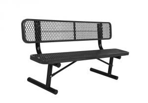 Sports Authority Weight Bench Portable 6 Ft Black Diamond Commercial Park Bench with Back Lc7761