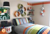 Sports Decor for Boy Room Funky Teen Bedrooms 13 Grey Gray orange Green Sports Football themed