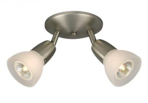 Spot Lights Lowes Filament Design Negron 2 Light Brushed Nickel Track Head Spotlight