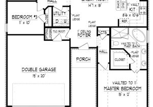 Square Foot Bathtub area Traditional Style House Plan 3 Beds 2 Baths 1882 Sq Ft