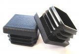 Square Rubber Caps for Chair Legs 50 Pack 1 Inch Square Plastic Plug Tubing End Cap Durable Chair