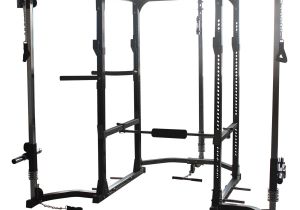 Squat Rack with Cables Cable Crossover attachment