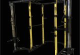 Squat Rack with Cables Cable Crossover Light Commercial Power Rack Bells Of Steel