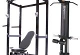 Squat Rack with Cables Powertec Powerrack Package Power Rack Lat attachment Utility Bench