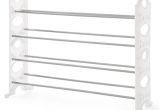 Stackable Shoe Rack Lowes Shop Neatfreak 20 Pair White and Gray Metal Shoe Rack at Lowes Com