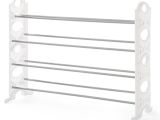 Stackable Shoe Rack Lowes Shop Neatfreak 20 Pair White and Gray Metal Shoe Rack at Lowes Com