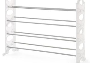 Stackable Shoe Rack Lowes Shop Neatfreak 20 Pair White and Gray Metal Shoe Rack at Lowes Com