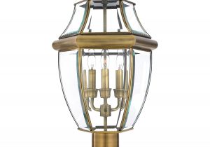 Stained Glass Floor Lamps for Sale Quoizel Ny9043 Newbury 12 Inch Wide 3 Light Outdoor Post Lamp