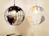 Stained Glass Hanging Lamps for Sale Retro Indoor Lighting Vintage Pendant Lights Globe Iron Cage