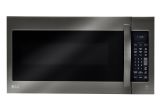 Stainless Steel Interior Microwave Oven Countertop Lg Electronics 2 0 Cu Ft Over the Range Microwave In Black