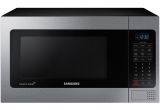 Stainless Steel Interior Microwave Oven Countertop Samsung 1 1 Cu Ft Countertop Microwave In Stainless Steel Silver