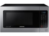 Stainless Steel Interior Microwave Oven Countertop Samsung 1 1 Cu Ft Countertop Microwave In Stainless Steel Silver