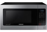 Stainless Steel Interior Microwave Ovens Samsung 1 1 Cu Ft Countertop Microwave In Stainless Steel Silver
