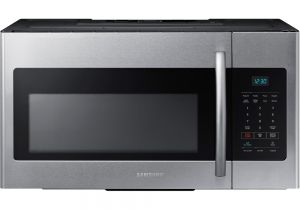 Stainless Steel Interior Microwave Tesco Samsung Me16h702ses 1 6 Cu Ft Over the Range Microwave Oven