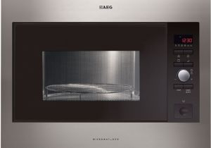 Stainless Steel Interior Microwaves Uk Aeg Mcd2664e M Built In Microwave with Grill Stainless Steel