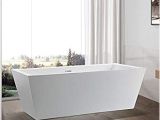 Standalone Acrylic Bathtub Vanity Art 59 Inch Freestanding Acrylic Bathtub