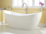 Standalone Bathtub 72" Sheba Acrylic Double Slipper Tub Bathroom