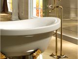 Standalone Bathtub Faucet Suex Luxury Gold Free Standing Clawfoot Tub Filler