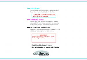 Standard Rack Card Size Cutthroat Printrack Cards Cutthroat Print