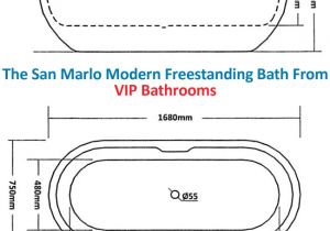 Standard Size Of Freestanding Bathtub Ly £516 99 San Marlo Modern Freestanding Bath