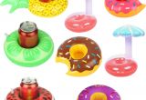 Standing Pool Float Rack Inflatable Flamingo Cup Holder Inflatable Pool Party Drink Floats