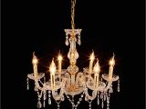 Star Shaped Light Fixture Ridgeyard 6 Lights Crystal Chandelier Modern 6 Arms Candle