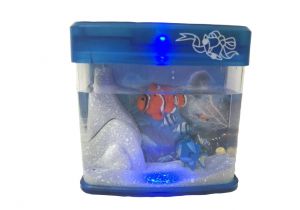 Star Wars Fish Tank Decorations Lightahead Mini Artificial Aquarium with Color Led Swimming Fish