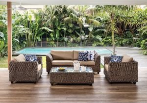 Stein Mart Wicker Chairs Fiji Fabric and Wicker 4 Piece Lounge Setting Super A Mart