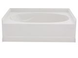 Sterling 5' Tub Sterling Ensemble 5 Ft Right Drain Rectangular Alcove