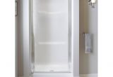 Sterling Bathtub Door Sterling 24in W X 64in H Pivot Shower Door with Silver Frame 950c